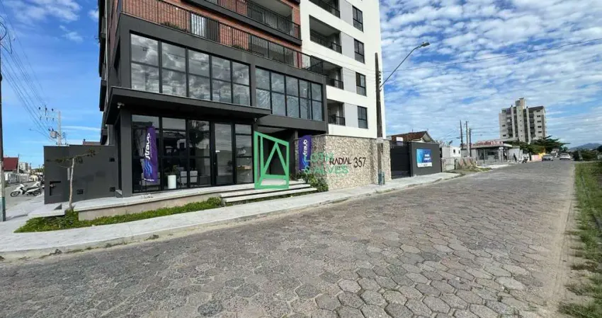 Apartamento à venda, Gravatá, NAVEGANTES - SC-Apartamento com ampla sacada com churrasqueira a carvã