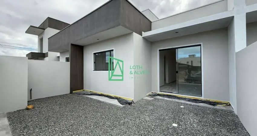 Casa à venda, gravatá, navegantes - sc-casa geminada com 02 dormitórios, sala e cozinha