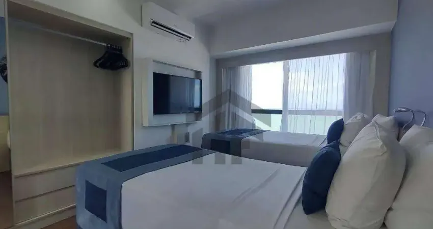Flat de 25m² à venda, com 1 quarto e mobiliado, localizado em boa viagem, recife - pernambuco.