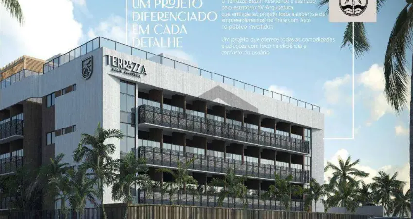 Flat 21m² à venda, com 1 quarto, localizado na Praia de Carneiros, Tamandaré - Pernambuco.
