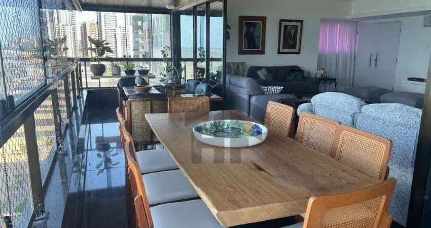 Apartamento de 340m² para alugar, com 4 quartos suítes, localizado em piedade, jaboatão dos guararapes - pernambuco.