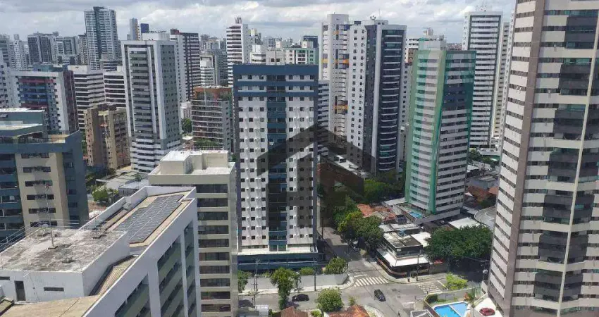 Apartamento de 70m² para alugar ou vender, com 2 quartos (1 suíte), localizado no aflitos, recife - pernambuco.