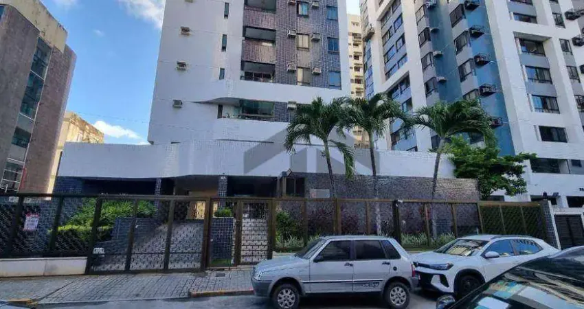 Apartamento de 57,60m² para alugar, com 1 quarto, localizado em boa viagem, recife - pernambuco.