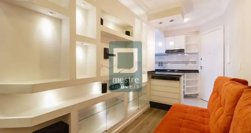 Apartamento mobiliado com 1 quarto e 1 vaga no Portão