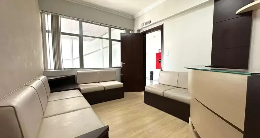 Sala comercial semi-mobiliada com 58m² no centro de são jose dos pinhais