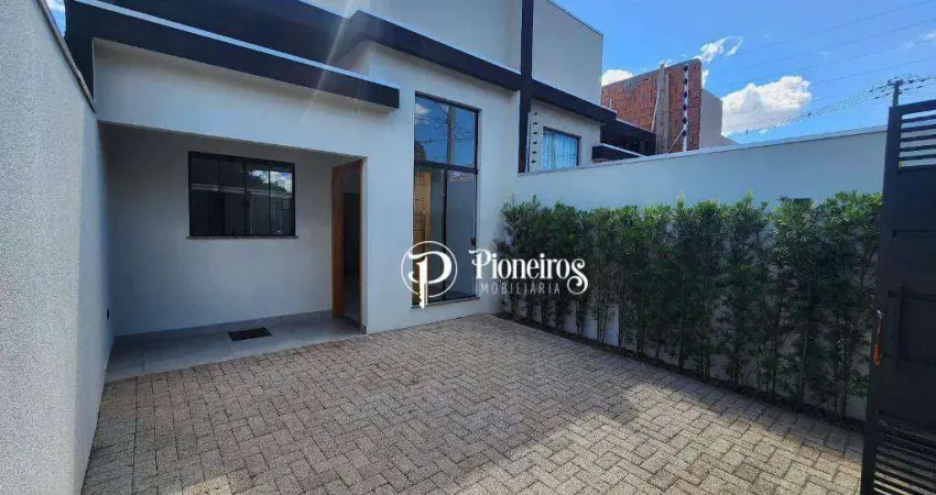 Casa com 3 dormitórios à venda, 80 m² por r$ 500.000 - jardim prefeito milton menezes - londrina/pr