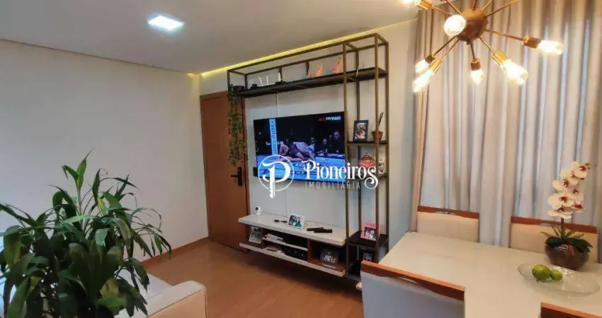 Apartamento com 2 dormitórios à venda, 45 m² por r$ 230.000,00 - aquaville - londrina/pr