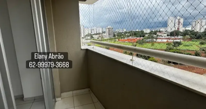 Condomínio com uma das melhores área de lazer de Goiânia. Sacada com vista quase panorâmica