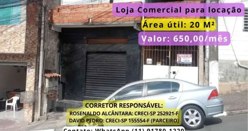 Loja Comercial para Locação em Santana de Parnaíba, Jardim Celeste, 1 banheiro