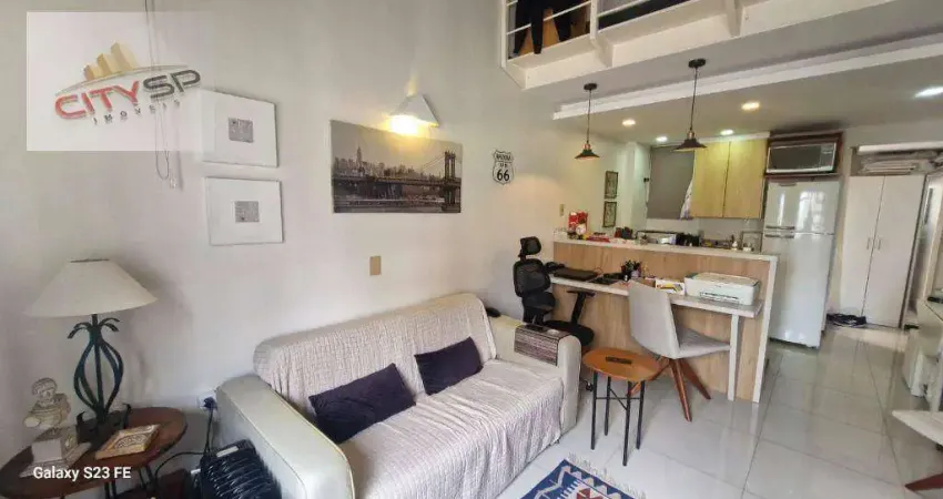Apartamento Duplex com 1 dormitório à venda, 38 m² por R$ 580.000,00 - Moema - São Paulo/SP