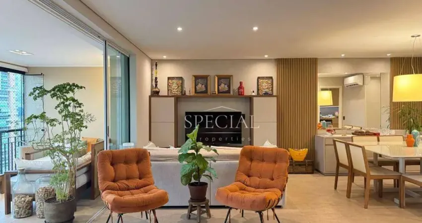 Apartamento com 3 dormitórios à venda, 218 m² - brooklin paulista - são paulo/sp