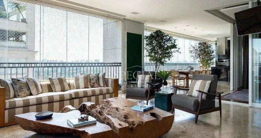 Apartamento com 4 dormitórios à venda, 463 m² - moema - são paulo/sp