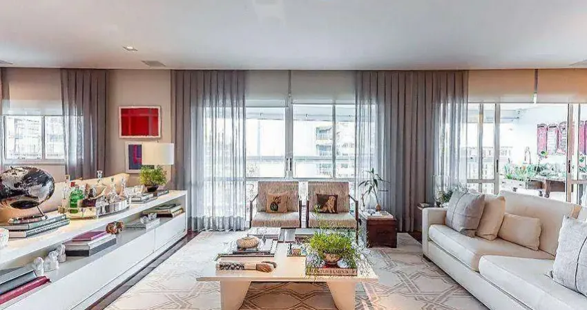 200 m², 3 suítes, 3 vagas – Planta integrada com varanda gourmet no Itaim Bibi