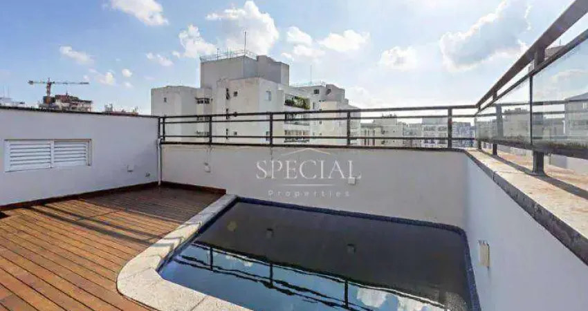 Cobertura duplex à venda em moema pássaros pronta para morar. 235m², 2 suites, 3 vgs, lazer privativo