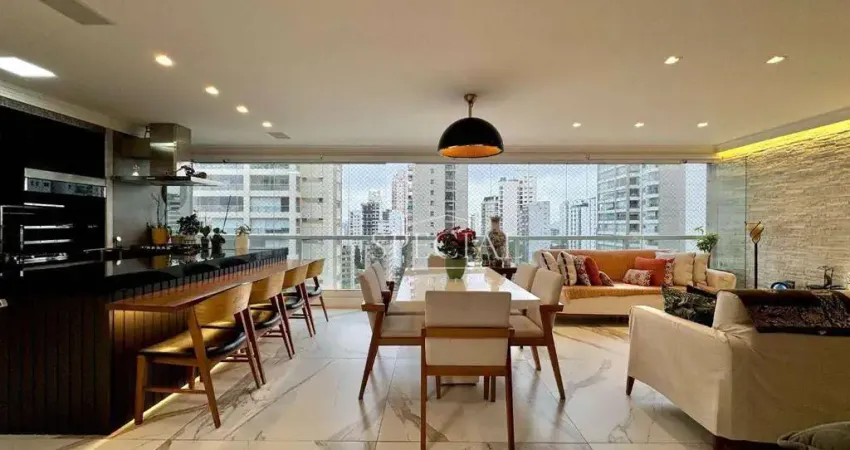 Apartamento com 3 dormitórios à venda, 222 m² - campo belo - são paulo/sp