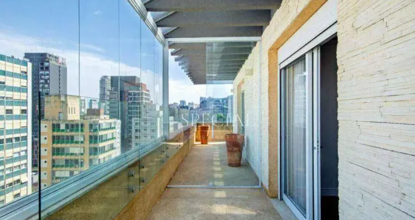 Cobertura com 2 dormitórios à venda, 140m² - jardim paulista - são paulo/sp