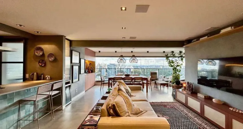 Apartamento com 3 dormitórios, 137 m² - venda por r$ 3.425.000,00 ou aluguel por r$ 24.562,00/mês - chacára santo antonio - são paulo/sp