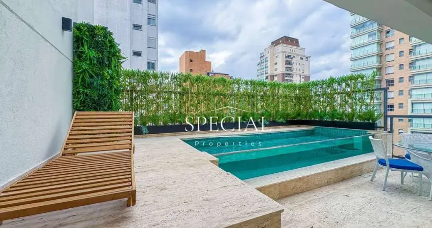 Cobertura triplex reformada com vista permanente para o parque ibirapuera — 325 m², 4 suítes, 5 vagas e lazer privativo.