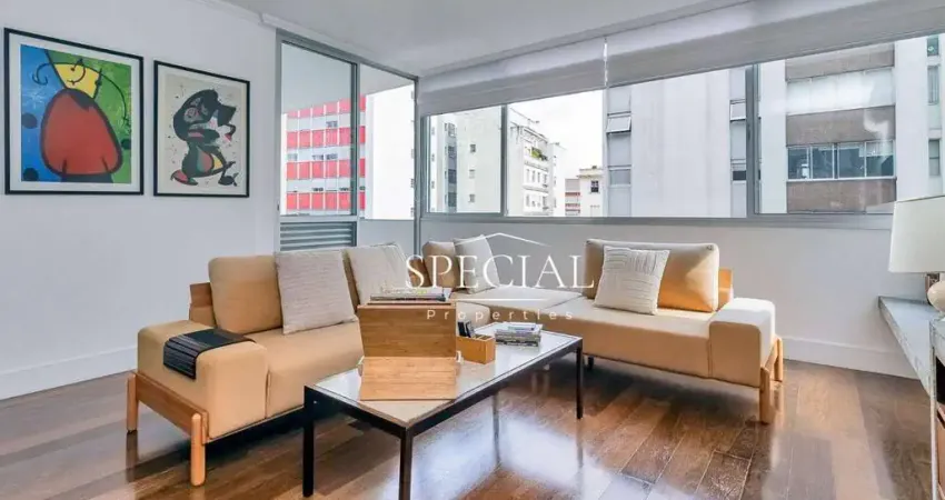 270 m², 3 dorm, sendo 2 suítes, 2 vagas – apartamento reformado com varanda generosa em higienópolis