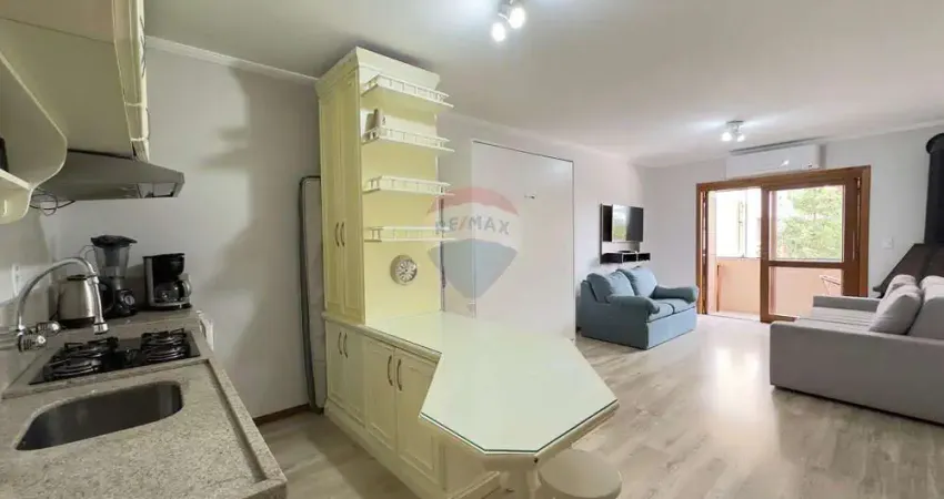 Apartamento compacto, 2 minutos da rua coberta, com alta rentabilidade em locação temporada.