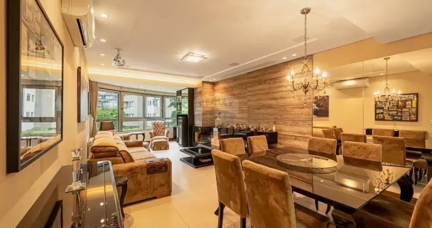 Apartamento alto padrão, mobiliado e decorado, centro de gramado.