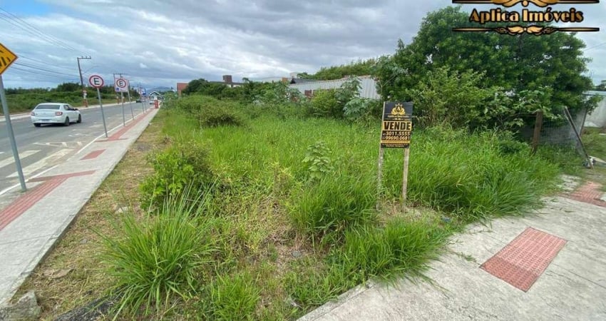 Terreno de esquina na avenida Prefeito José Juvenal Mafra