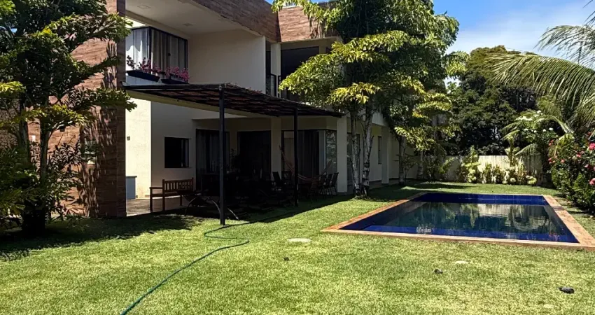 Casa duplex paraiso dos lagos, 5 suites, com piscina privativa e espaço gourmet - guarajuba / camacari ba
