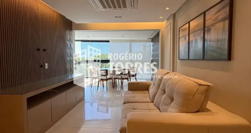 Apartamento a venda de 3/4, 1 suíte, gabinete, varanda gourmet e 2 garagens em alphaville salvador