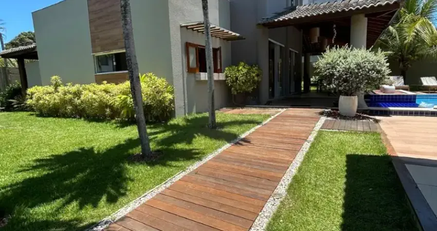 Cód. 8017 barra do jacuípe casa com 4/4 sendo 2 suítes e piscina privativa