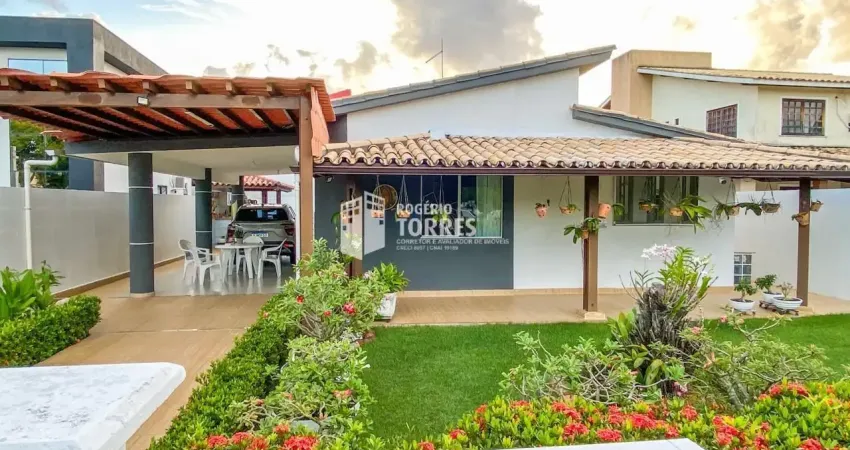 Casa térrea a venda de 3/4, 1 suíte energia solar, área gourmet com piscina e garagem em barra de jacuipe