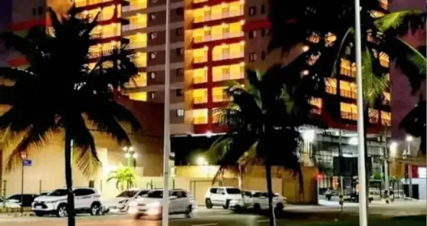 Cód. 024 armação studio com varanda vista mar mobiliado no smart convenções