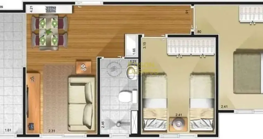 Apartamento com 2 dormitórios à venda, 45 m² por R$ 180.000,00 - Santana - Pindamonhangaba/SP
