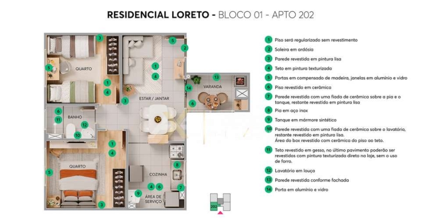 Apartamento com 1 quarto à venda na Avenida Rosalvo Marques Bonfim, S/N, Jardim Maria Celina, Londrina