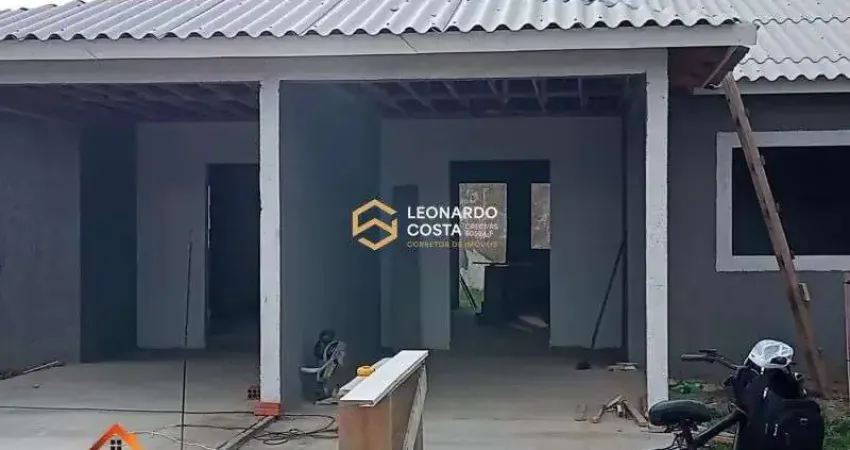 Casa em construção em região de moradores em Nazaré