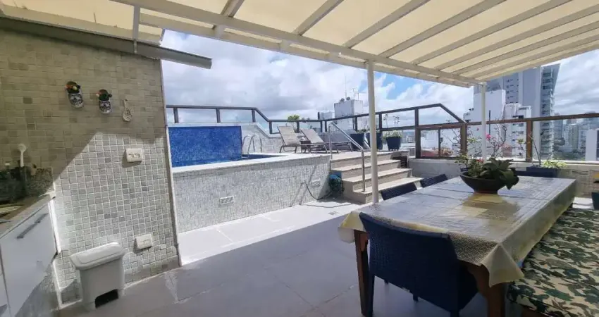 Cobertura para venda em salvador, itaigara, 4 dormitórios, 4 suítes, 6 banheiros, 3 vagas