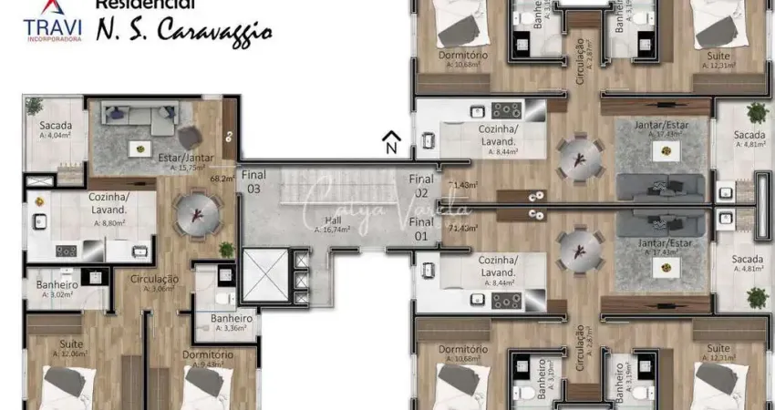 Apartamento com 2 quartos à venda na Rua Emma Vedana Palhosa, Santa Catarina, Caxias do Sul