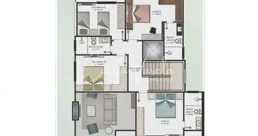 Apartamento com 4 quartos à venda na Rua dos Camarões, Balneário Rosa do Mar, Passo de Torres