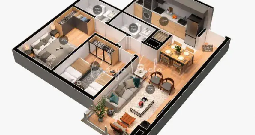 Apartamento com 2 quartos à venda na Rua Dona Carlinda, Centro, Canela