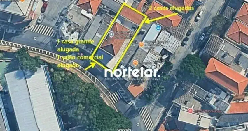 Terreno de 267m - Comercial e Residencial Gerando Renda de Aluguéis - Jardim Cidade Pirituba - São Paulo/SP