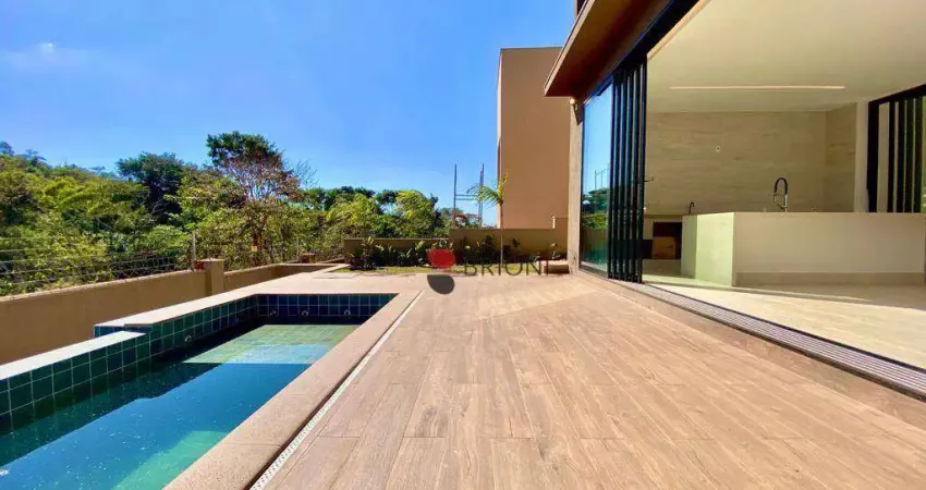 Casa sobrado alto padrão, com 380m², 4 quartos/suítes, à venda no Condomínio Alphaville 3 em Ribeirão Preto/SP I Imobiliária Brioni imóveis