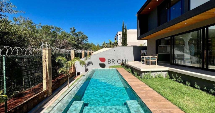 Sobrado alto padrão com 347m², 4 quartos/suítes, à venda no condomínio Alphaville em Ribeirão Preto I Imobiliária Brioni Imóveis