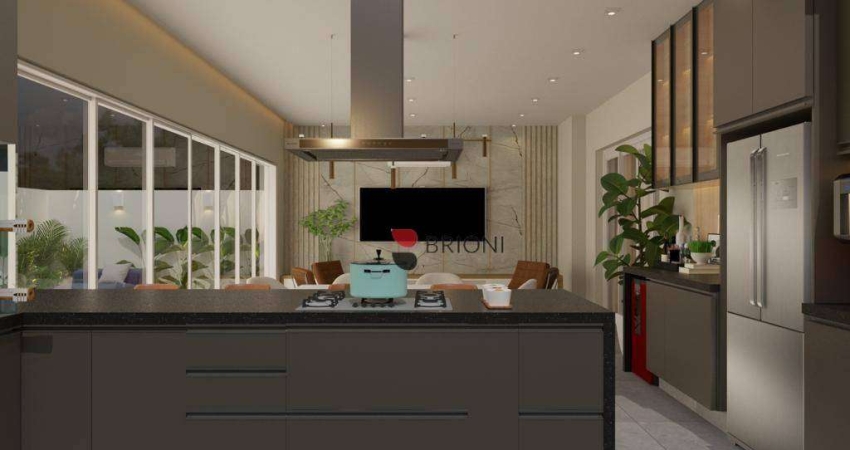 Sobrado Alto Padrão com 222m², 4 quartos/suítes no Condomínio Jardim Sul I Imobiliária em Ribeirão Preto I Brioni imóveis