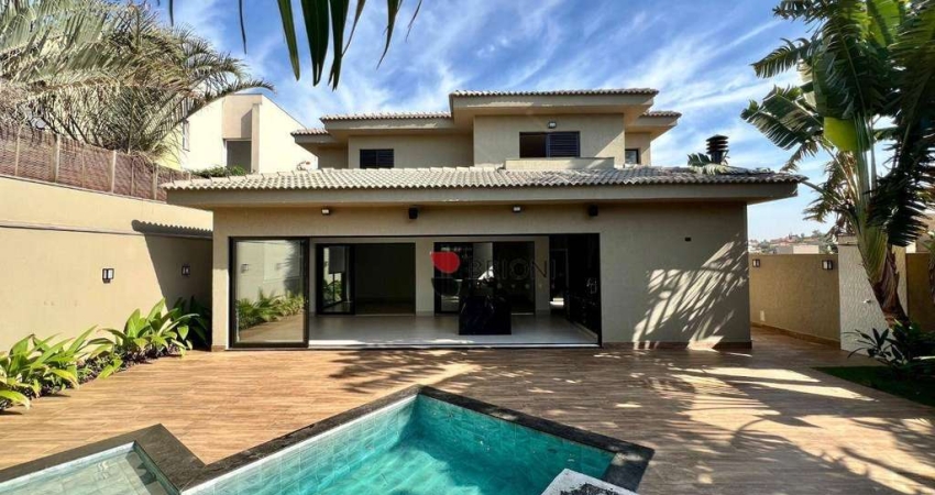 Casa sobrado alto padrão com 400m², 5 quartos/suítes, à venda no Condomínio Arara Verde em Ribeirão Preto/SP I Imobiliária Brioni imóveis