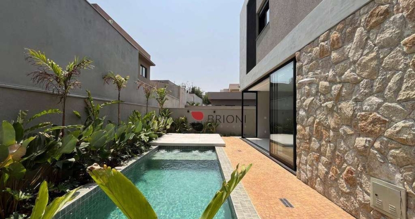 Casa sobrado alto padrão com 288 m², 4 quartos suítes à venda no Condomínio Terras de Florença em Ribeirão Preto/SP I Imobiliária Brioni imóveis