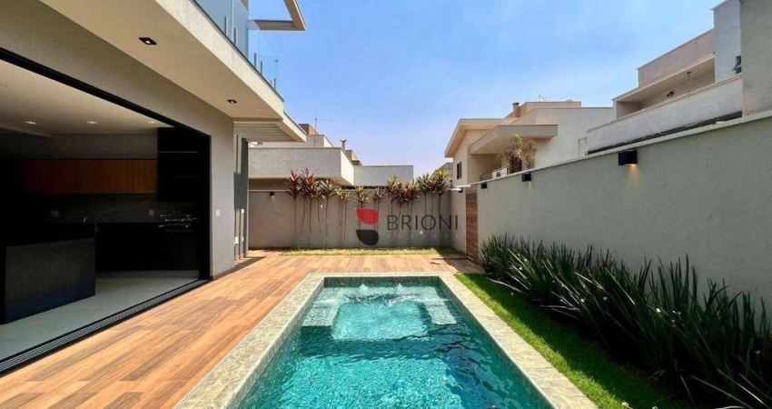 Casa sobrado alto padrão com 250 m², 3 quartos/suites à venda no Condomínio Quinta da Primavera, em Ribeirão Preto/SP I Imobiliária Brioni imóveis