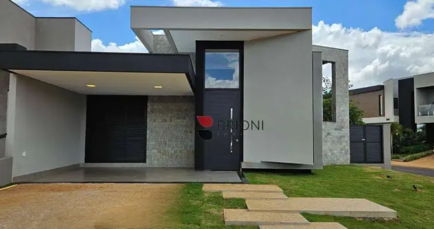 Casa térrea alto padrão, 162m², 3 quartos (suítes) no condomínio vivendas da mata, à venda em ribeirão preto/sp i brioni imóveis
