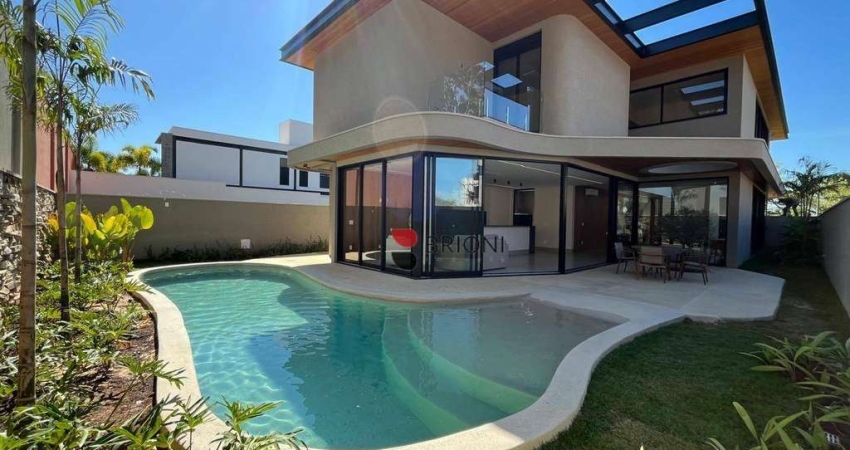 Casa sobrado alto padrão com 403 m², 4 quartos suítes à venda no Condomínio Bela Vista em Ribeirão Preto/SP I Imobiliária Brioni imóveis