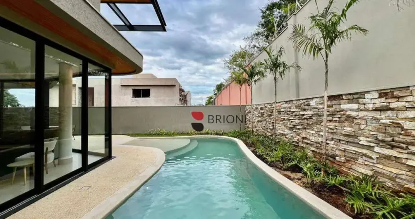 Casa sobrado alto padrão com 403 m², 4 quartos suítes à venda no condomínio bela vista em ribeirão preto/sp i imobiliária brioni imóveis