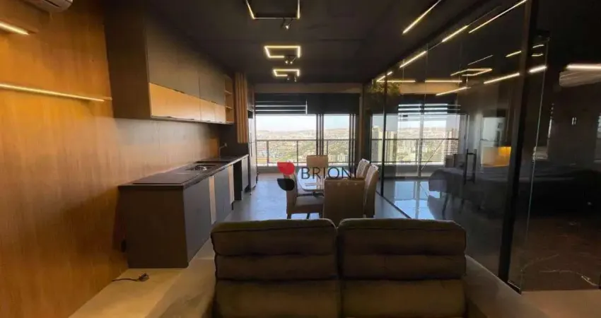 Loft alto padrão com 72m², 1 quarto à venda no edifício le monde em ribeirão preto/sp i imobiliária brioni imóveis