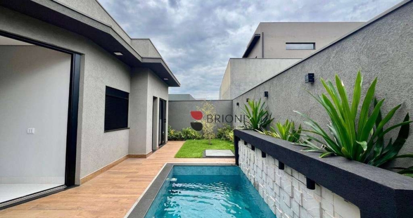 Casa térrea alto padrão com 187,54 m², 3 quartos suítes à venda no Condomínio Quinta dos Ventos em Ribeirão Preto/SP I Imobiliária Brioni imóveis